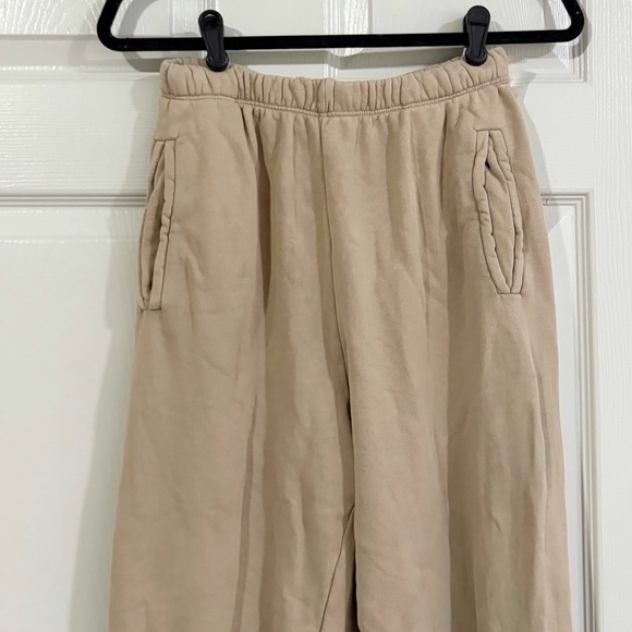 JOAH BROWN Empire Joggers High Waist Comfy Lounge Athleisure Desert Tan Sz Small - Picture 5 of 11